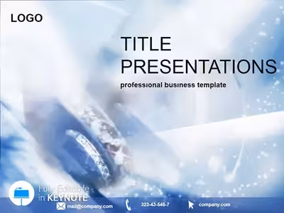 Sparkling Diamond Ring Keynote Template