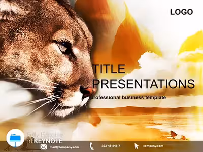 Lion Hunting Keynote Template Themes