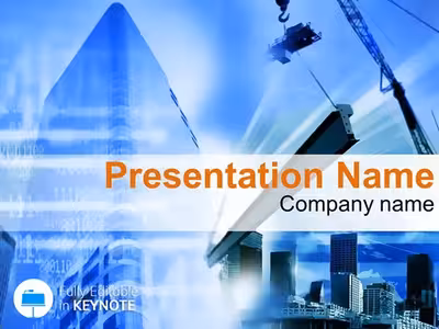 Construction Buildings Keynote Template