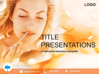 Glamorous Cosmetics Beauty Keynote Design