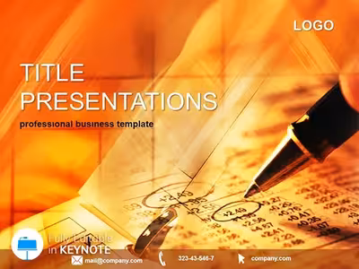 Financial Analysis Keynote Template Pro