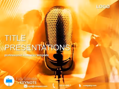 Vibrant Music Production Keynote Pack