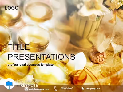 Elegant Wedding Decorations Keynote Template