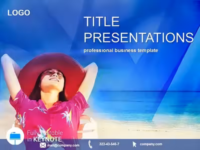 Woman Resting Relaxation Keynote Theme