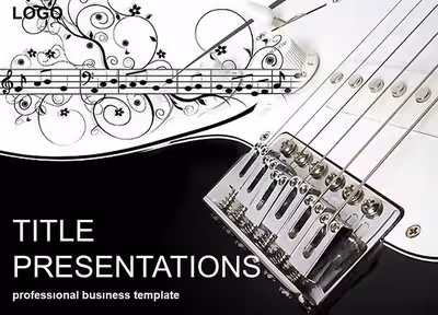 Guitar Chord PowerPoint Template: Strum Up Engaging Music Lessons