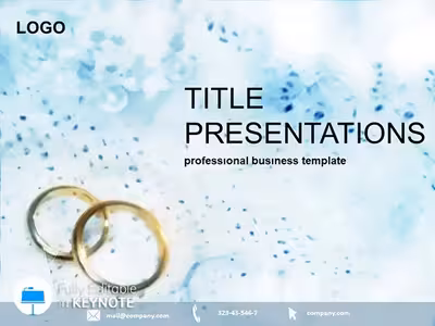Elegant Wedding Rings Trends Keynote Template