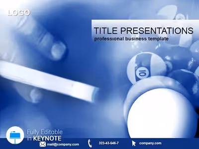 Dynamic Billiards Stroke Keynote Template