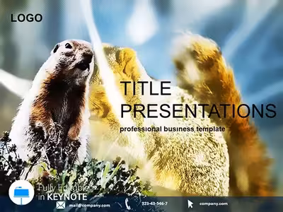 Animal Chipmunk Keynote Template