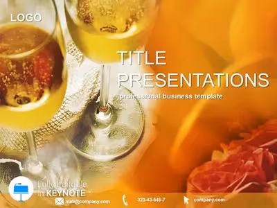 Savory Holiday Buffet Menu Keynote Template