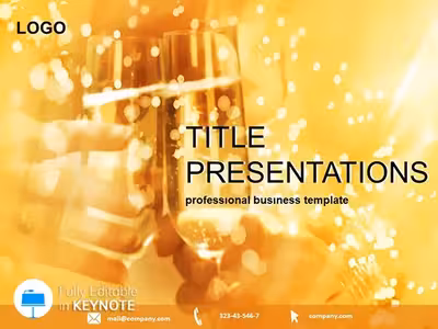 Festive New Year Greetings Keynote Template