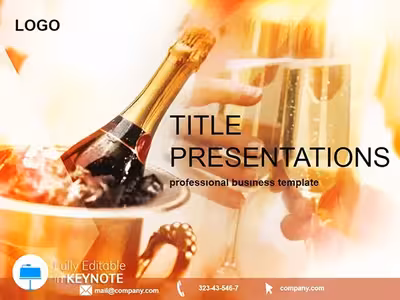 Luxurious Champagne Keynote Template