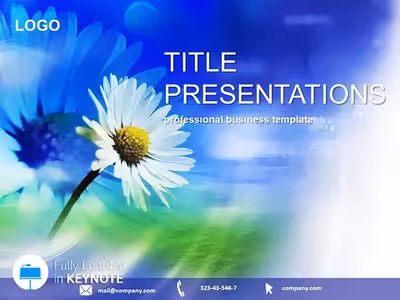 Elegant Flower Keynote Presentation Template