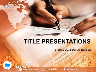Signing Keynote Template: Seal Deals with Style