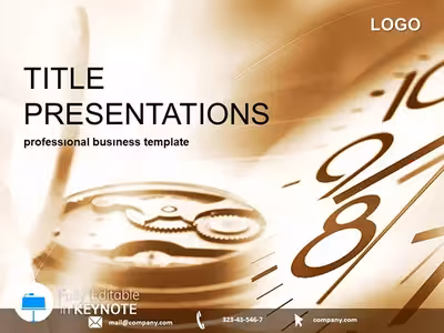 Intricate Clock Mechanisms Keynote Template