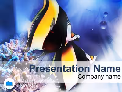Immersive Deep Ocean Fish Keynote Template