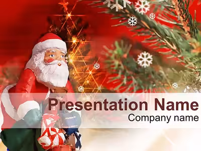 Festive Santa Christmas PowerPoint Slides