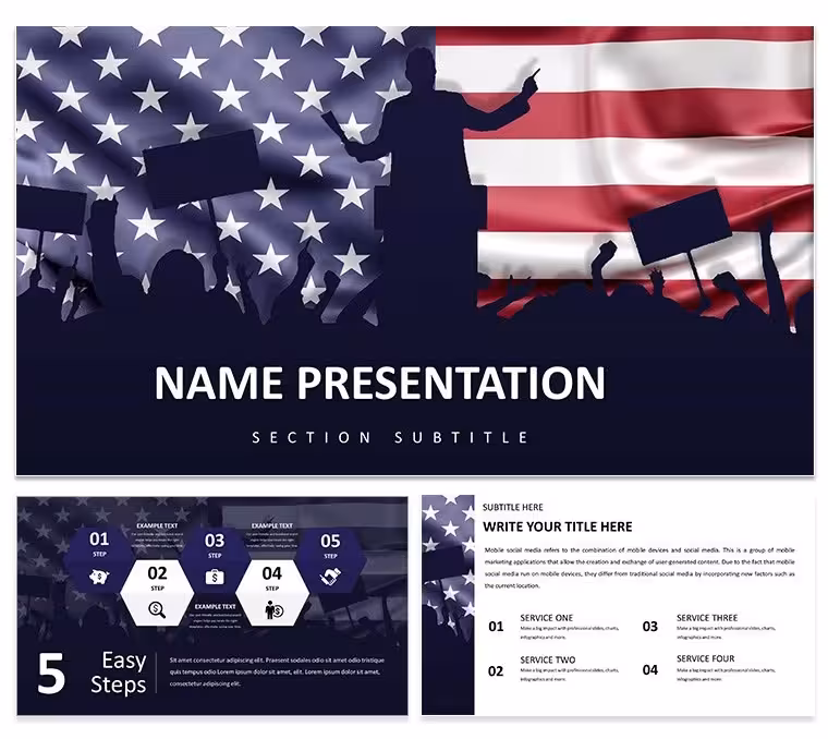 Impactful Political Keynote Diagrams - Fully Editable | ImagineLayout