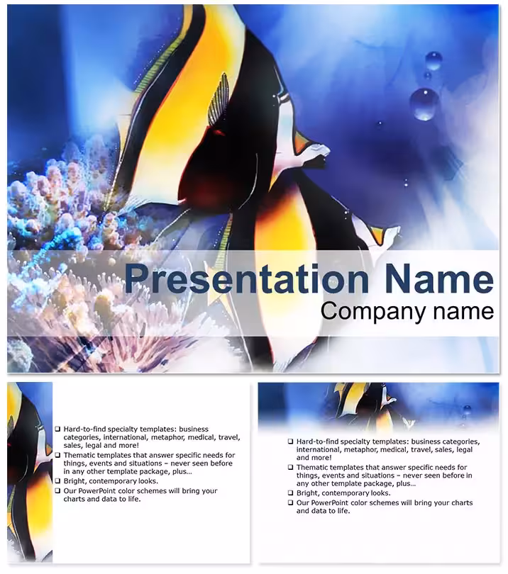 Immersive Deep Ocean Fish Keynote Template