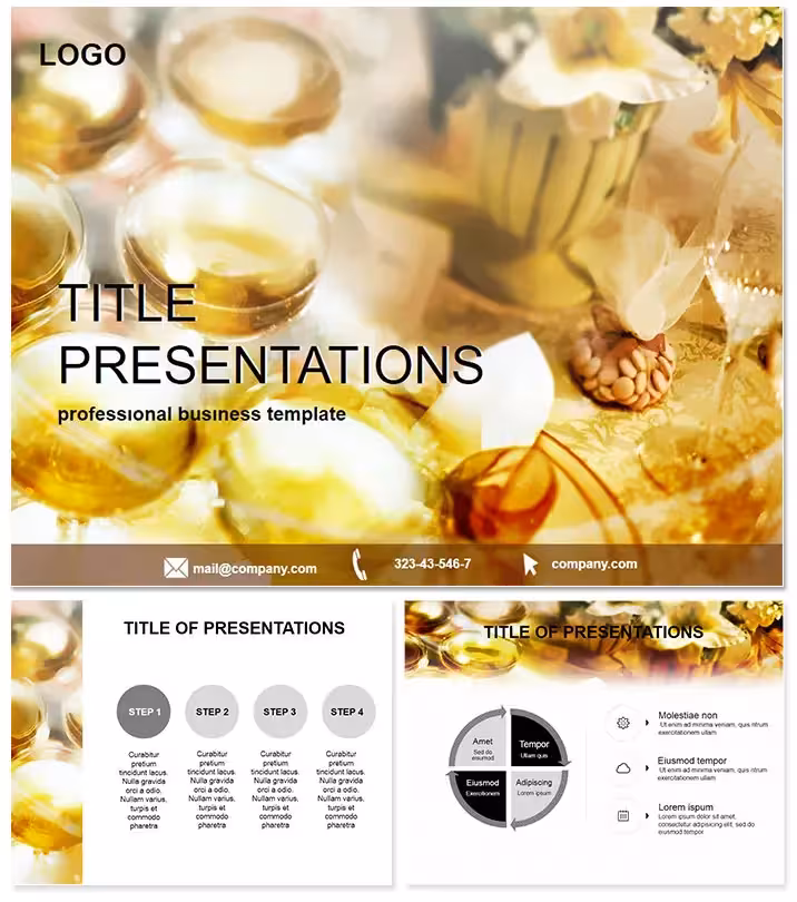Elegant Wedding Decorations Keynote Template