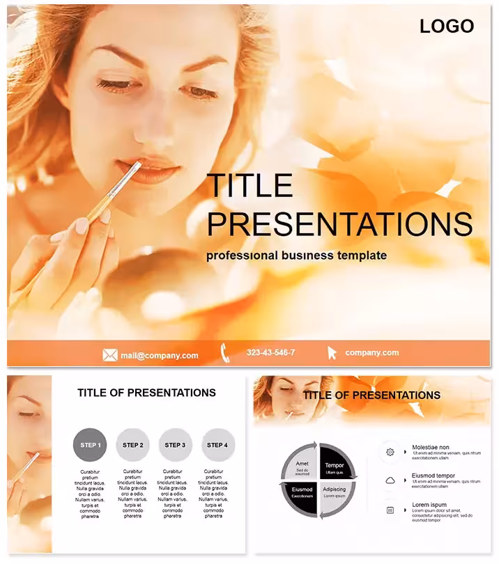 Glamorous Cosmetics Beauty Keynote Design