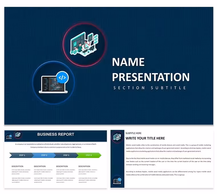 Keynote Diagrams for Tech Innovation - Editable | ImagineLayout