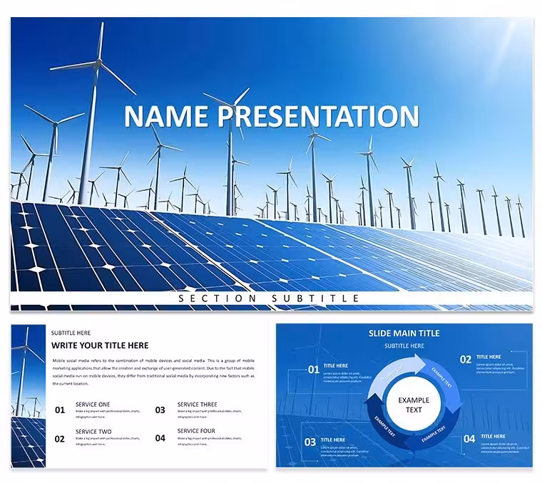 Eco-Friendly Energy: Solar and Wind Power Template for Keynote Presentations