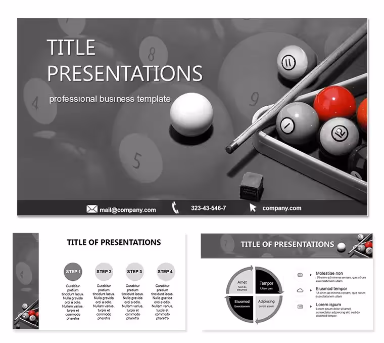 Free Billiards Keynote Template for Pros