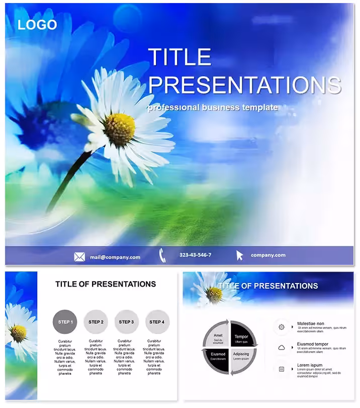 Elegant Flower Keynote Presentation Template