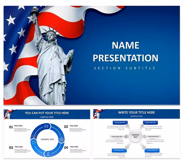 American Dream and Symbols of Freedom Keynote Template: Ignite Aspirations