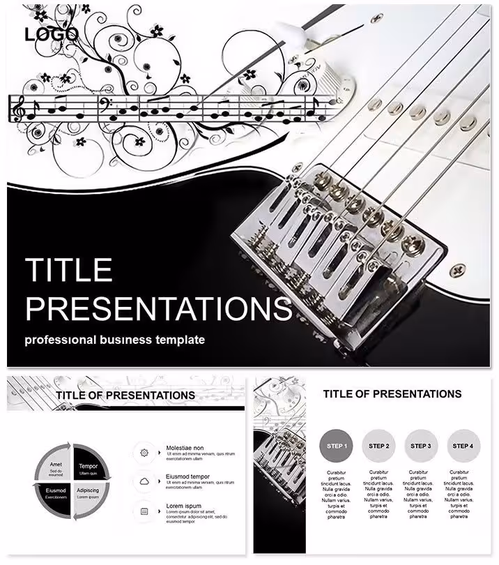 Guitar Chord PowerPoint Template: Strum Up Engaging Music Lessons