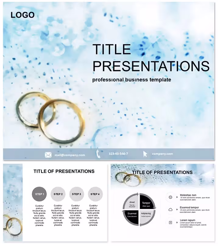 Elegant Wedding Rings Trends Keynote Template
