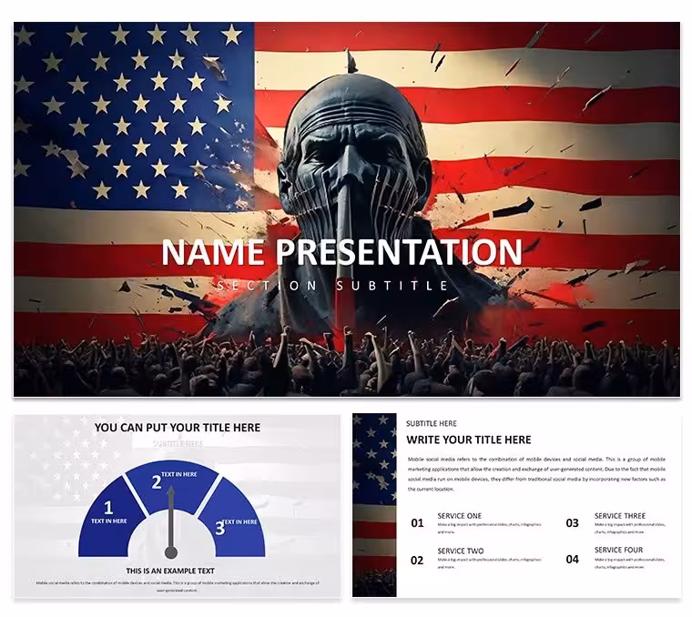 USA Protests Keynote Diagrams - Editable | ImagineLayout
