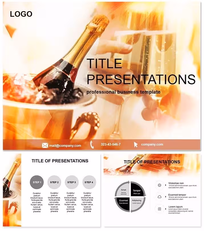 Luxurious Champagne Keynote Template
