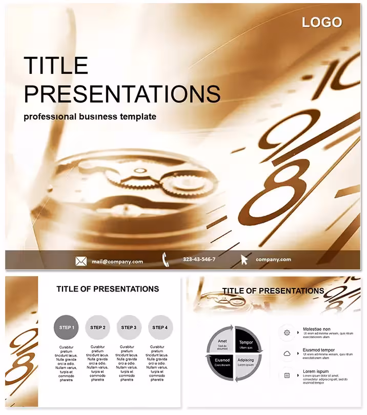 Intricate Clock Mechanisms Keynote Template