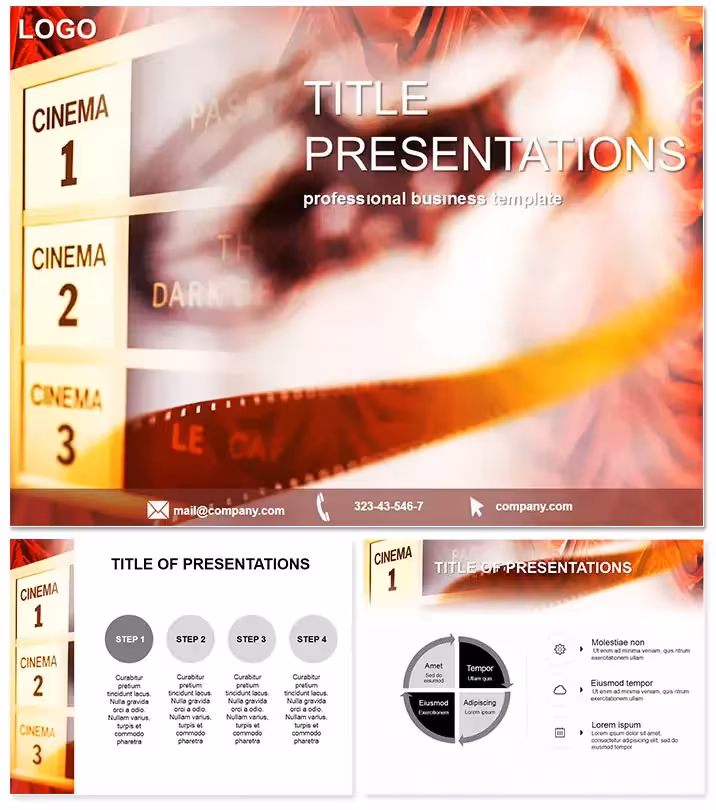 Cinematic Box Office Chart Keynote Template