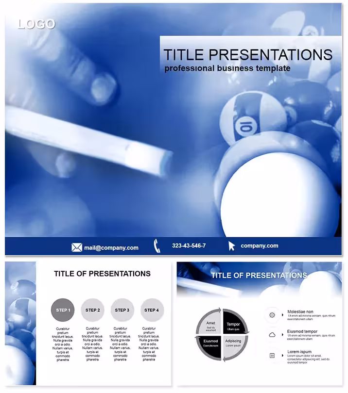 Dynamic Billiards Stroke Keynote Template
