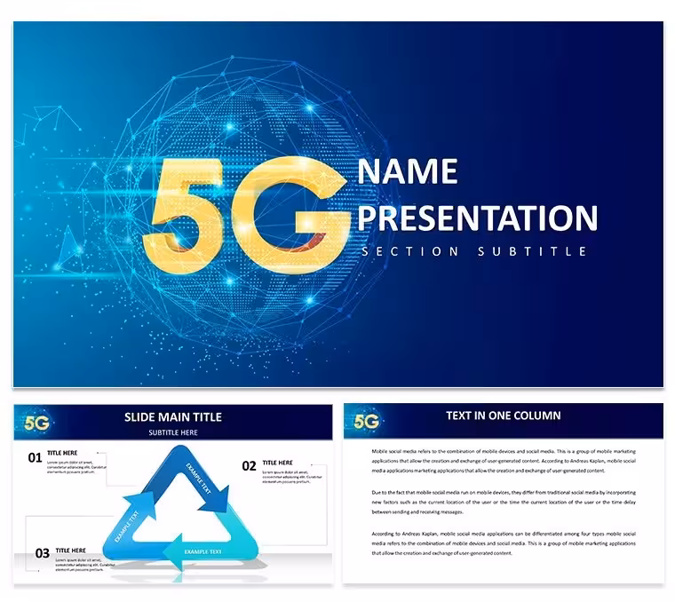 5G Network Technology Keynote Template for Cutting-Edge Presentations