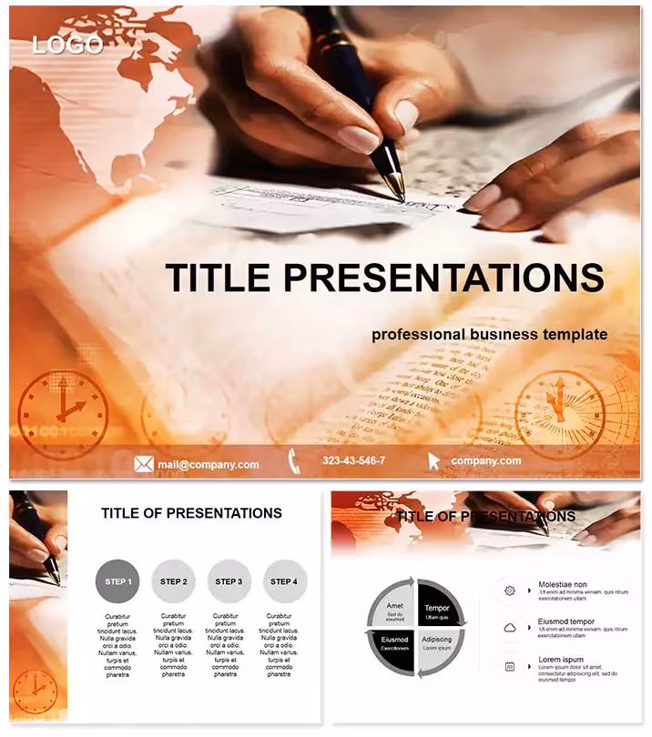 Signing Keynote Template: Seal Deals with Style
