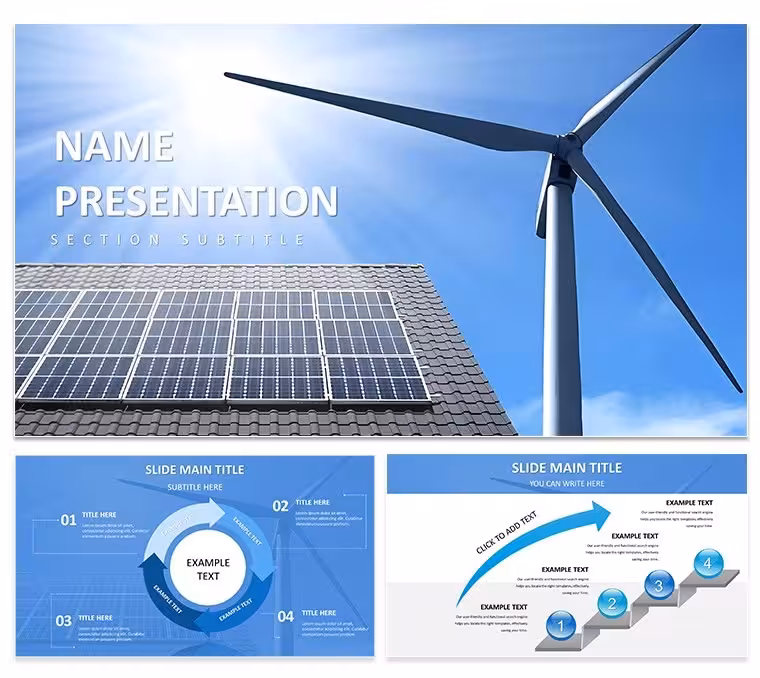 Keynote Green Energy Tech Template - Editable Keynote | ImagineLayout