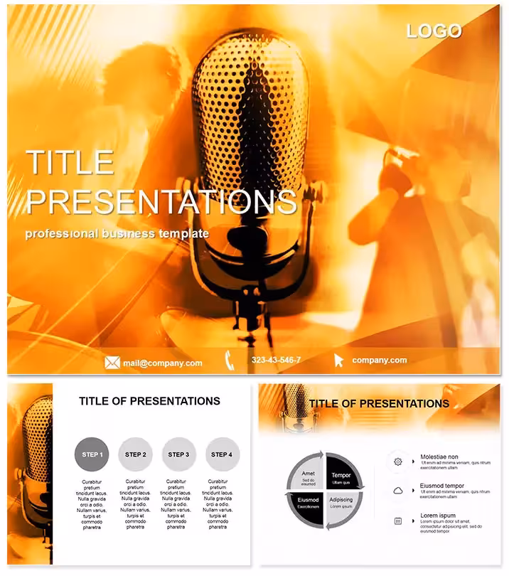 Vibrant Music Production Keynote Pack