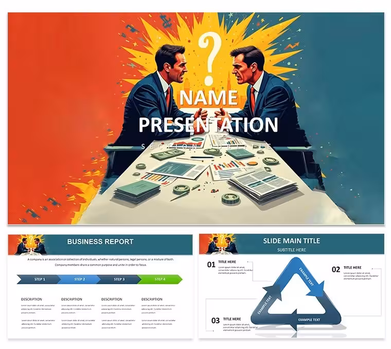 Business Conflict Management Keynote Diagrams - Editable Keynote | ImagineLayout