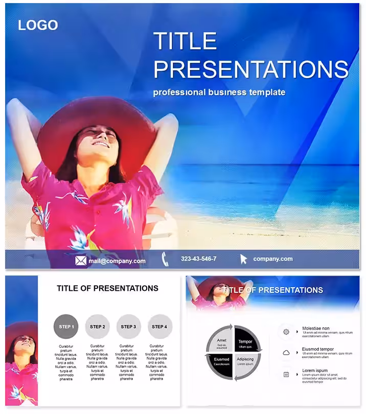 Woman Resting Relaxation Keynote Theme