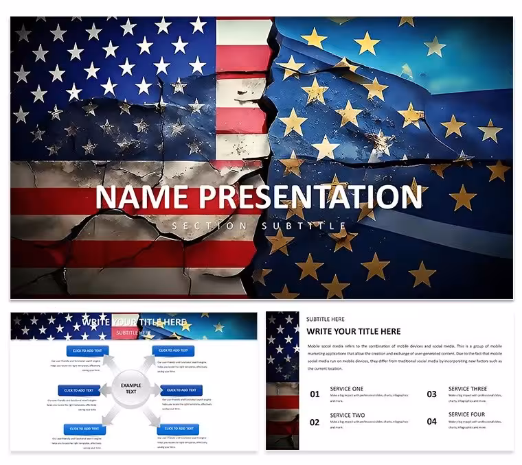 EU-US Relations Keynote Diagrams - Editable | ImagineLayout