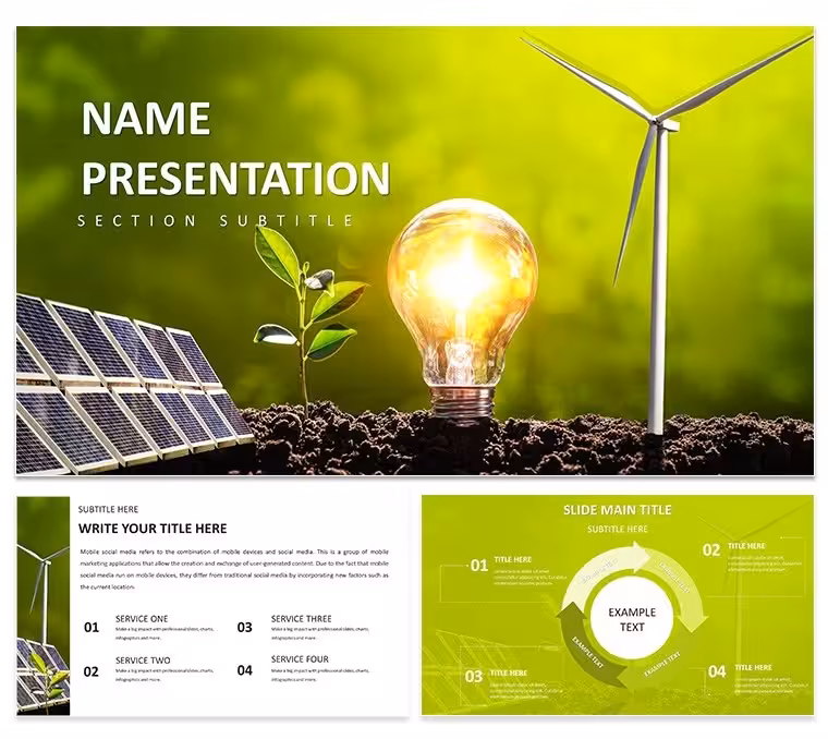 Renewable Energy Keynote Template for Green Technology