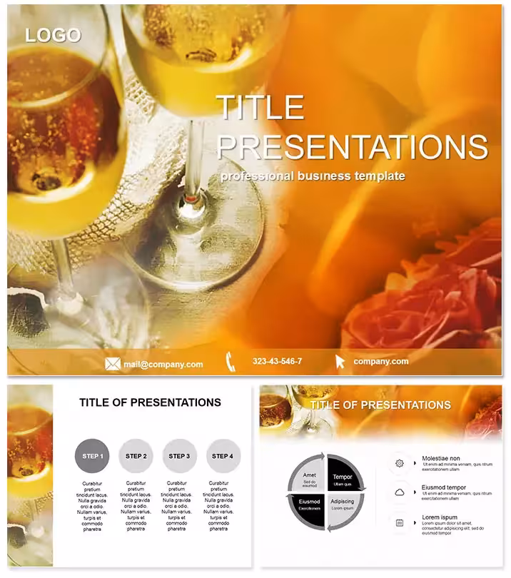 Savory Holiday Buffet Menu Keynote Template