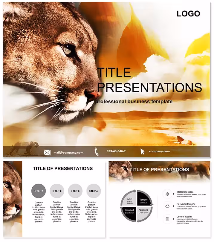 Lion Hunting Keynote Template Themes