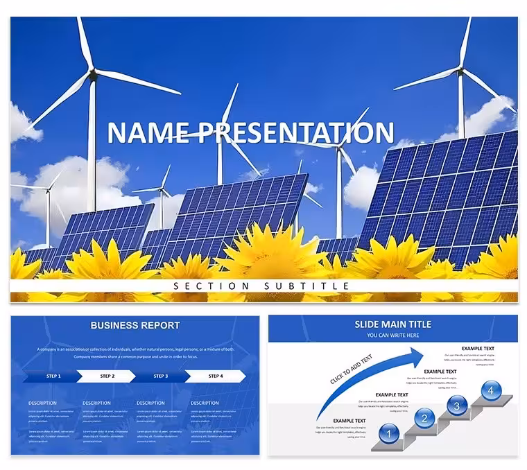 Keynote Sustainable Energy Theme - Editable Keynote | ImagineLayout