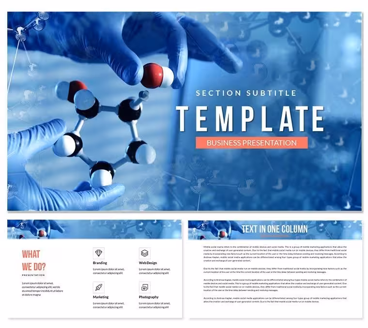 Determine molecule Study PowerPoint template
