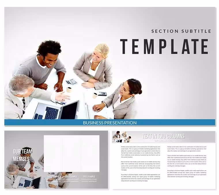 Conference Meeting Planner PowerPoint Template: Presentation