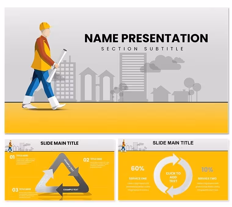 Architectural Company Keynote Template: Blueprint Your Vision into Reality